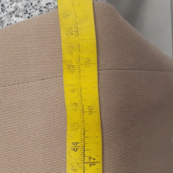 Emporio Armani Italy TUXETO Jacket Wool Dress Coat 44 US 8 M Tan Double Breasted - Picture 13 of 13